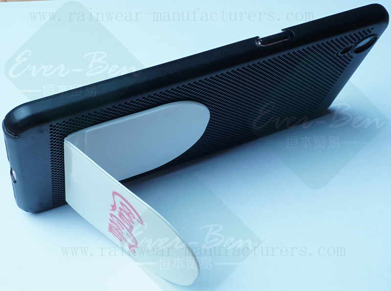 Phone holder sticker on the back